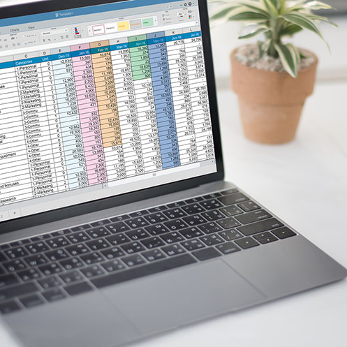 Spreadsheet Document Information Financial Startup Concept Spreadsheet Document Information Financial Startup Concept